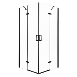 KERRA - Sprchovací kút Flow 90 Čierny (bez vaničky) (5907548116468)