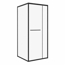 KERRA - Sprchovací kút Heidi BL SQ 80x80, čierny (bez vaničky) (5907548125965)
