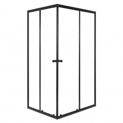 KERRA - Sprchovací kút Olga čierna SQ 80x70 (bez vaničky) (5907548125866)