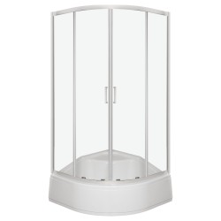 KERRA - Sprchovací kút s hlbokou vaničkou PS Aruba GL 90 (chróm) (5907548124760)