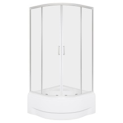 KERRA - Sprchovací kút s vaničkou Aruba GL 80, chróm (5907548125811)