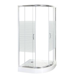 KERRA - Sprchovací kút s vaničkou Madera 100x80 Ľavá (5907548117809)