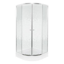 KERRA - Sprchovací kút s vaničkou Pixel XN 90 (biely) (5907548117960)