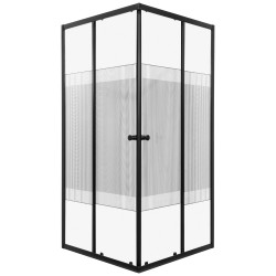 KERRA - Sprchovací kút Xenia SQ 90 čierna Solo (bez vaničky) (5907548123060)