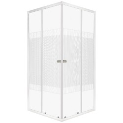 KERRA - Sprchovací kút Xenia SQ biela 90 (bez vaničky) (5907548123022)
