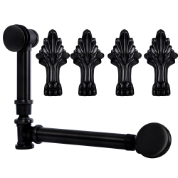 KERRA - Súprava k vani Antica ACZ (čierny mat) (5907548115720)