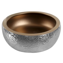 KERRA - Umývadlo na dosku KR-124 (chrómovo hnedé) (5907548118240)