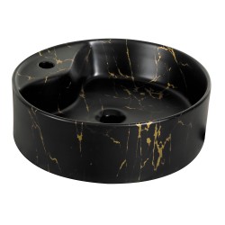 KERRA - Umývadlo na dosku KR-138 MARBLE BL/G (5907548118431)