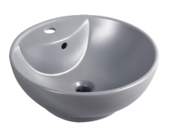 KERRA - Umývadlo na dosku KR-191 sivé polomatné (5907548113498)