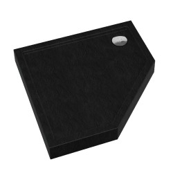 KERRA - Vanička päťboká Prato 90 (čierny, štruktúra) (5907548117441)