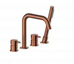 KFA - Bat. Moza vaňová, 4-otvorová, stojaca, brúsené ružové zlato (5035-210-34)