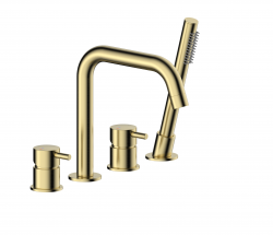 KFA - Bat. Moza vaňová, 4-otvorová, stojaca, brúsené zlato (5035-210-31)