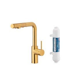 KFA - Batéria drezová DUERO PURE BASIC výsuvná s filtráciou, kartáčované zlato (6623-112-31)