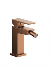 KFA - Batéria Logon bidetová, stojaca, s výpustou klik-klak, PVD brúsené ružové zlato (5137-015-34)