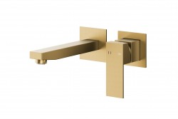 KFA - Batéria Logon umývadlová, podomietková, stenová, PVD brúsené svetlé zlato (5139-810-39)