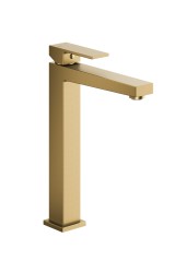 KFA - Batéria Logon umývadlová, stojaca, na dosku, s výpustou kľuk-klak, PVD brúsené svetlé zlato (5132-612-39)