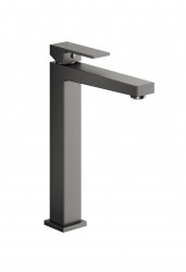 KFA - Batéria Logon umývadlová, stojaca, na dosku, s výpustou kľuk-klak, PVD gunmetal šedá (5132-612-61)