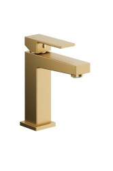 KFA - Batéria Logon umývadlová, stojaca, s výpustou kľuk-klak, PVD brúsené svetlé zlato (5132-815-39)