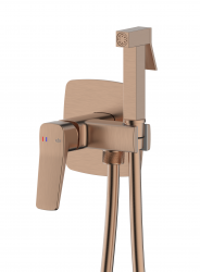 KFA - Batéria Malaga, bidetová, podomietková, nástenná, PVD brúsené ružové zlato (4529-512-34)