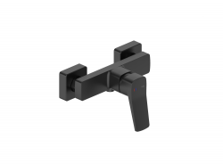 KFA - Batéria Malaga, sprchová, nástenná, čierna (4526-010-81)