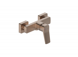 KFA - Batéria Malaga, sprchová, nástenná, PVD brúsené ružové zlato (4526-010-34)