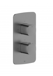 KFA - Batéria Malaga, termostatická, podomietková, PVD gun metal grey (5759-001-61)