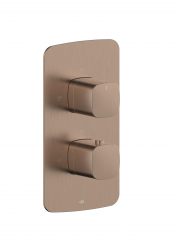 KFA - Batéria Malaga, termostatická, podomietková solo, PVD brúsené ružové zlato (5759-001-34)