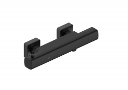 KFA - Batéria Malaga, termostatická, sprchová, nástenná, čierna (5756-010-81)