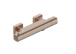 KFA - Batéria Malaga, termostatická, sprchová, nástenná, PVD brúsené ružové zlato (5756-010-34)
