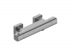 KFA - Batéria Malaga, termostatická, sprchová, nástenná, PVD gun metal grey (5756-010-61)