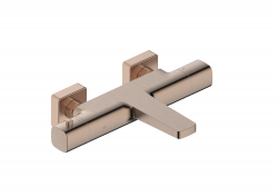 KFA - Batéria Malaga, termostatická, vaňová, nástenná, PVD brúsené ružové zlato (5754-010-34)