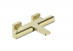 KFA - Batéria Malaga, termostatická, vaňová, nástenná, PVD brúsené zlato (5754-010-31)