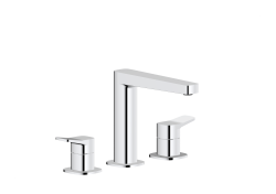 KFA - Batéria Malaga, umývadlová, 3-otvorová, stojaca, chróm (4522-221-00)