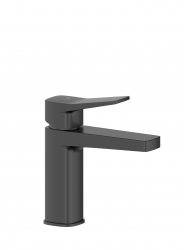 KFA - Batéria Malaga, umývadlová 35 mm, stojaca so spustom klik-klak, čierna (4522-825-81)