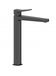 KFA - Batéria Malaga, umývadlová, na dosku so spustom klik-klak, čierna (4522-712-81)