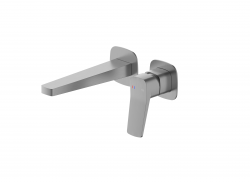 KFA - Batéria Malaga, umývadlová, podomietková, nástenná, PVD gun metal grey (4529-810-61)