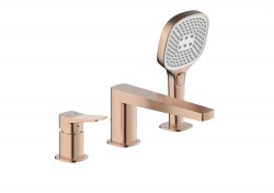 KFA - Batéria Malaga, vaňová, 3-dielna stojaca, PVD brúsené ružové zlato (4525-210-34)
