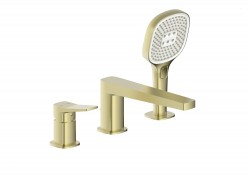 KFA - Batéria Malaga, vaňová, 3-dielna stojaca, PVD brúsené zlato (4525-210-31)