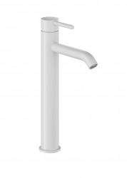 KFA - Batéria Moza umývadlová, na dosku, stojaca, s výpustou klik-klak, biela (5032-612-44)