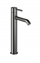 KFA - Batéria Moza umývadlová, nablatková s korkom kľuk-klak, PVD gunmetal sivá (5032-612-61)