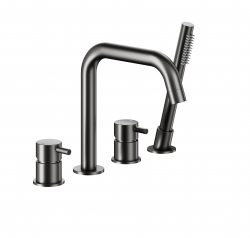 KFA - Batéria Moza vaňová, 4-otvorová, stojaca, PVD gunmetal sivá (5035-210-61)