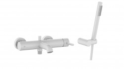 KFA - Batéria Moza vaňová, stenová, horizontálna, biela, s kompletom sprchovým, bodovým premium (5034-520-44)