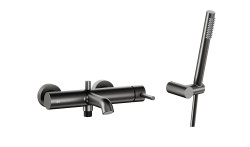 KFA - Batéria Moza vaňová, stenová, horizontálna, PVD gunmetal šedá, s kpl. pk. premium (5034-520-61)