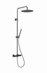 KFA - Dažďová hlavica vaňová Moza premium s termostatickou batériou, (long bar) gunmetal šedá (5736-921-61)