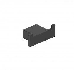 KFA - Držiak na uteráky, bodový, dvojitý, čierny (864-032-81)