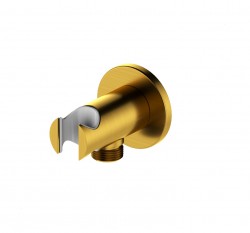 KFA - Držiak sprchy s vývodom MOZA, brúsené zlato (845-053-31)