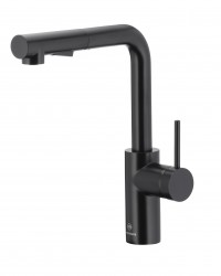 KFA - DUERO BASIC drezová batéria s otočnou vyťahovacou sprchou a prepínaním, čierna (6623-110-81)