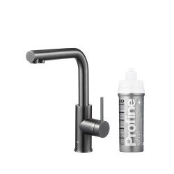 KFA - Duero pure basic, filtrujúca s otočnou výtokovou armatúrou, gunmetal šedá + profine silver s (6623-914-61)