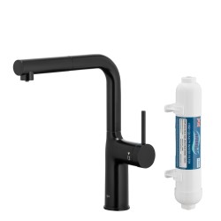 KFA - Duero pure move pull-out bat. kuchynská filtrujúca, čierna + filter hydro+ (6623-422-81)