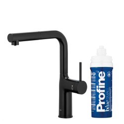 KFA - Duero pure move pull-out bat. kuchynská filtrujúca, čierna + filter profine blue s (6623-423-81)